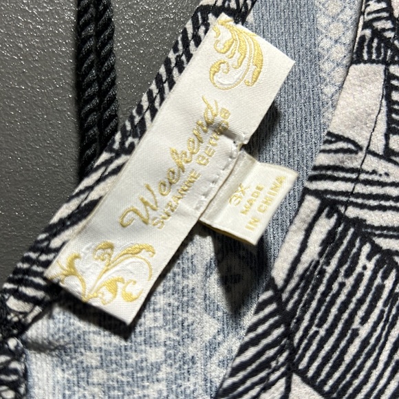 NWOT Suzanne Betro Weekend Babydoll Top, Size 3x - Picture 4 of 6